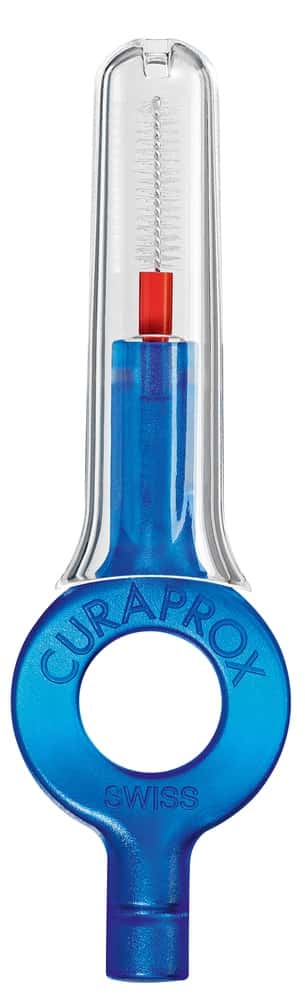 CURAPROX UHS 409 handy Halter blau, 3 Stück