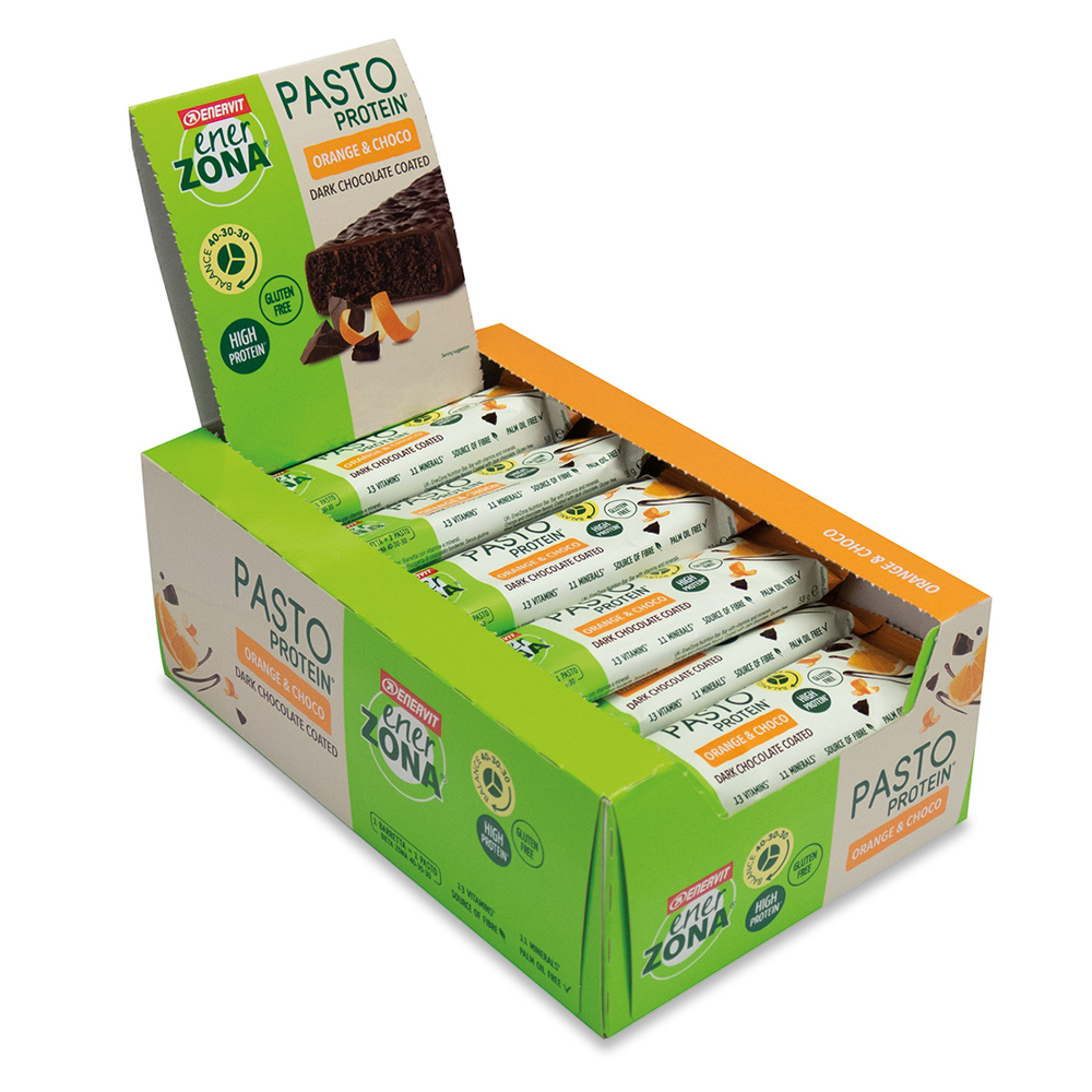 Pasto Protein Orange & Choco Riegel Packung à 25 Stk.