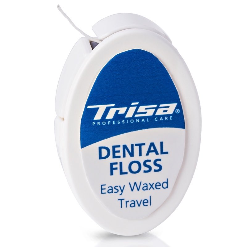 Trisa Dental Floss EasyWaxed Travel gewachst mint, 10m