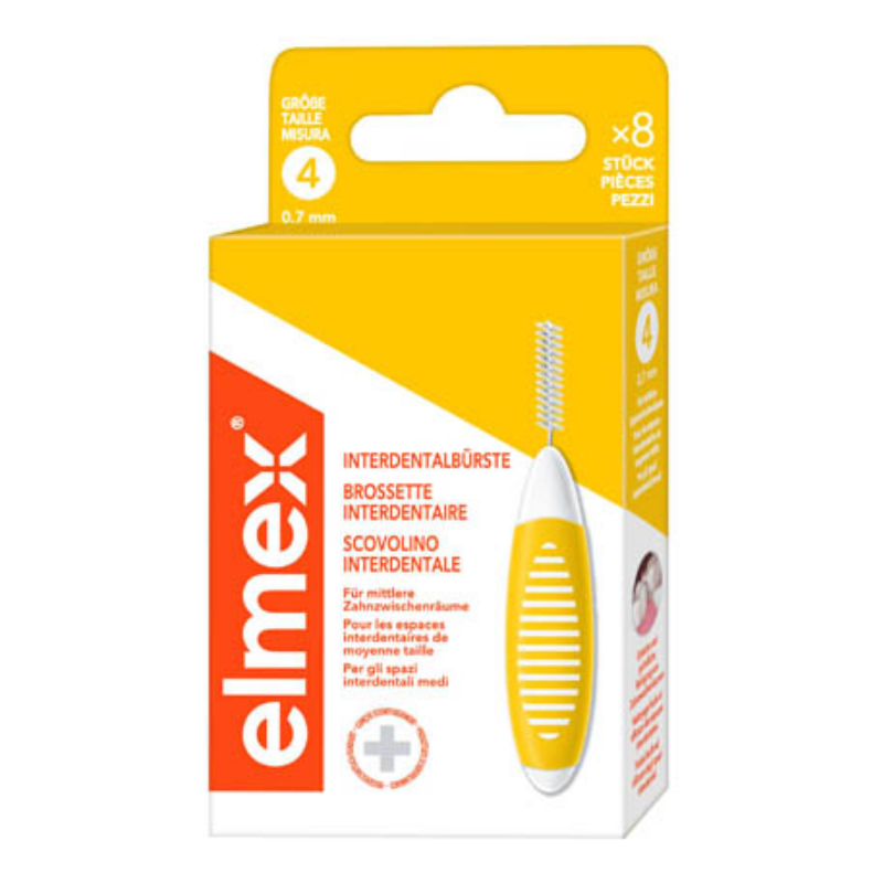 elmex Interdentalbürste 4 0,7mm gelb, 1 Stück