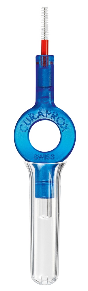 CURAPROX UHS 409 handy Halter blau, 3 Stück