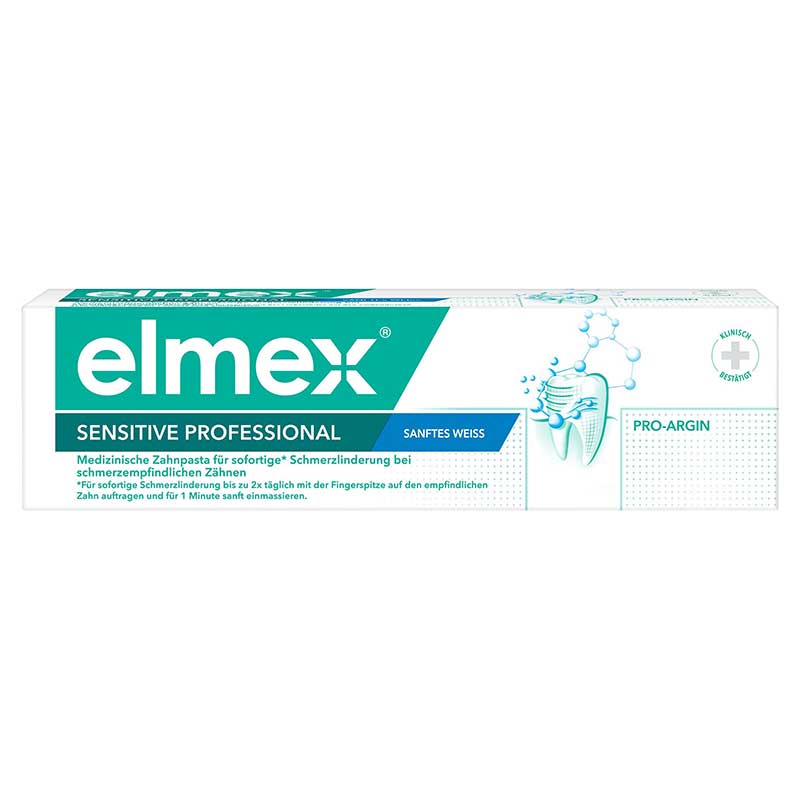 elmex Sensitive Professional sanftes Weiss Zahnpaste, 75ml