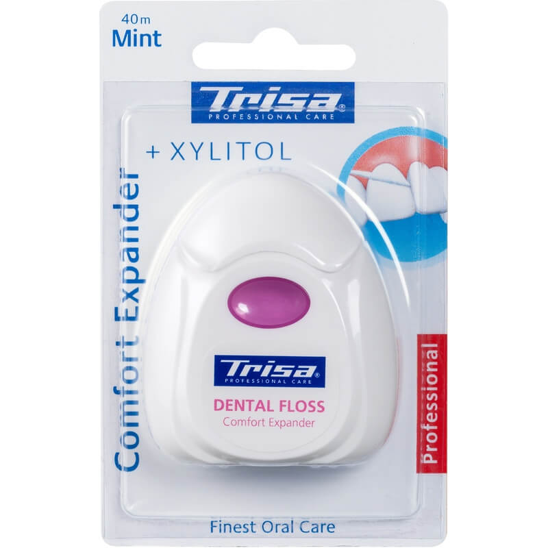 Trisa Dental Floss Comfort Expander gewachst mint, 40m