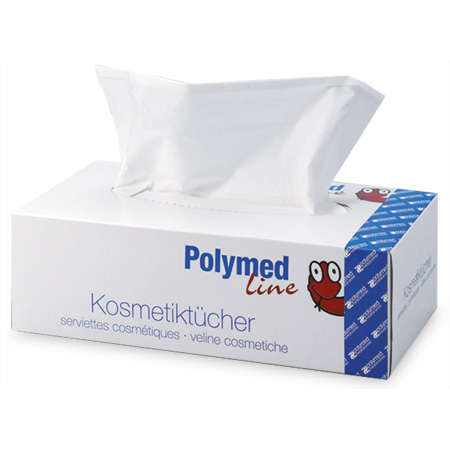 Kosmetiktücher Polymed Line XXL-Packung mit 25 Boxen