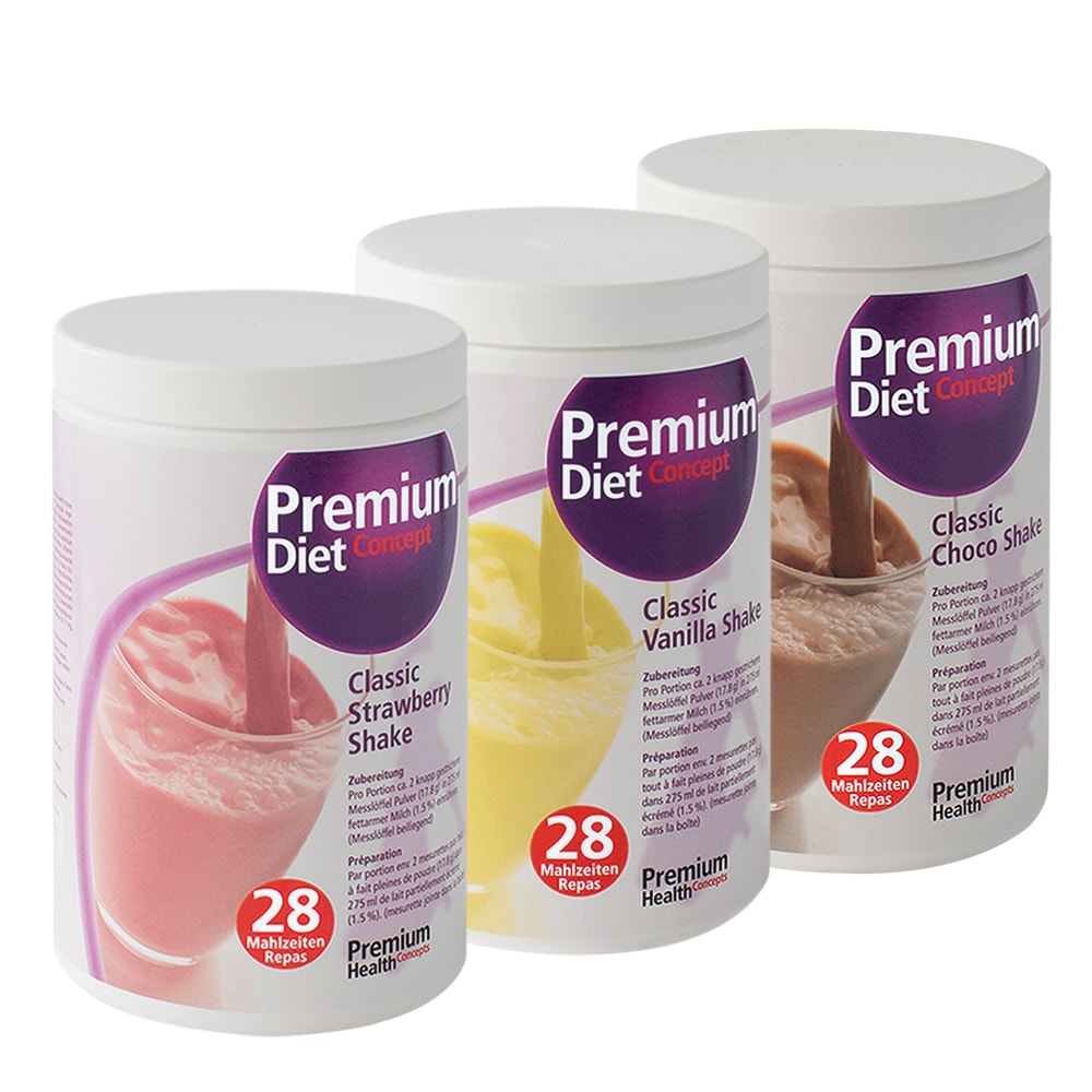 Premium Diet Classic Shake Trio