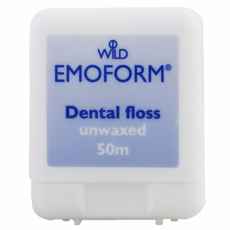 EMOFORM Dental floss Zahnseide ungewachst, 50m
