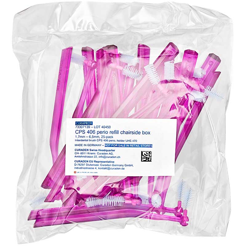 CURAPROX perio chairside CPS 406+UHS 470 Interdentalbürste, 25 Stück