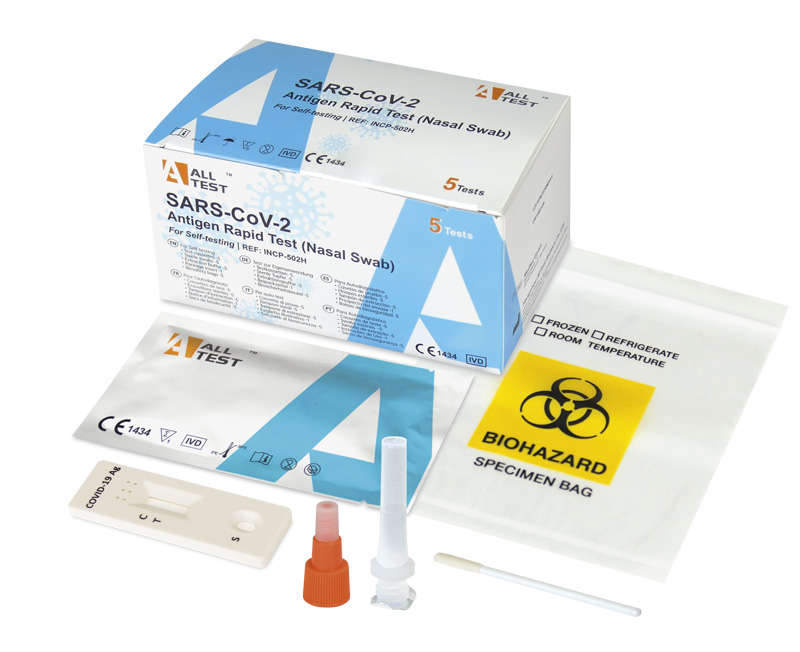 SARS-CoV-2 Antigen Selbstschnelltest für Nasenabstrich P. à 5