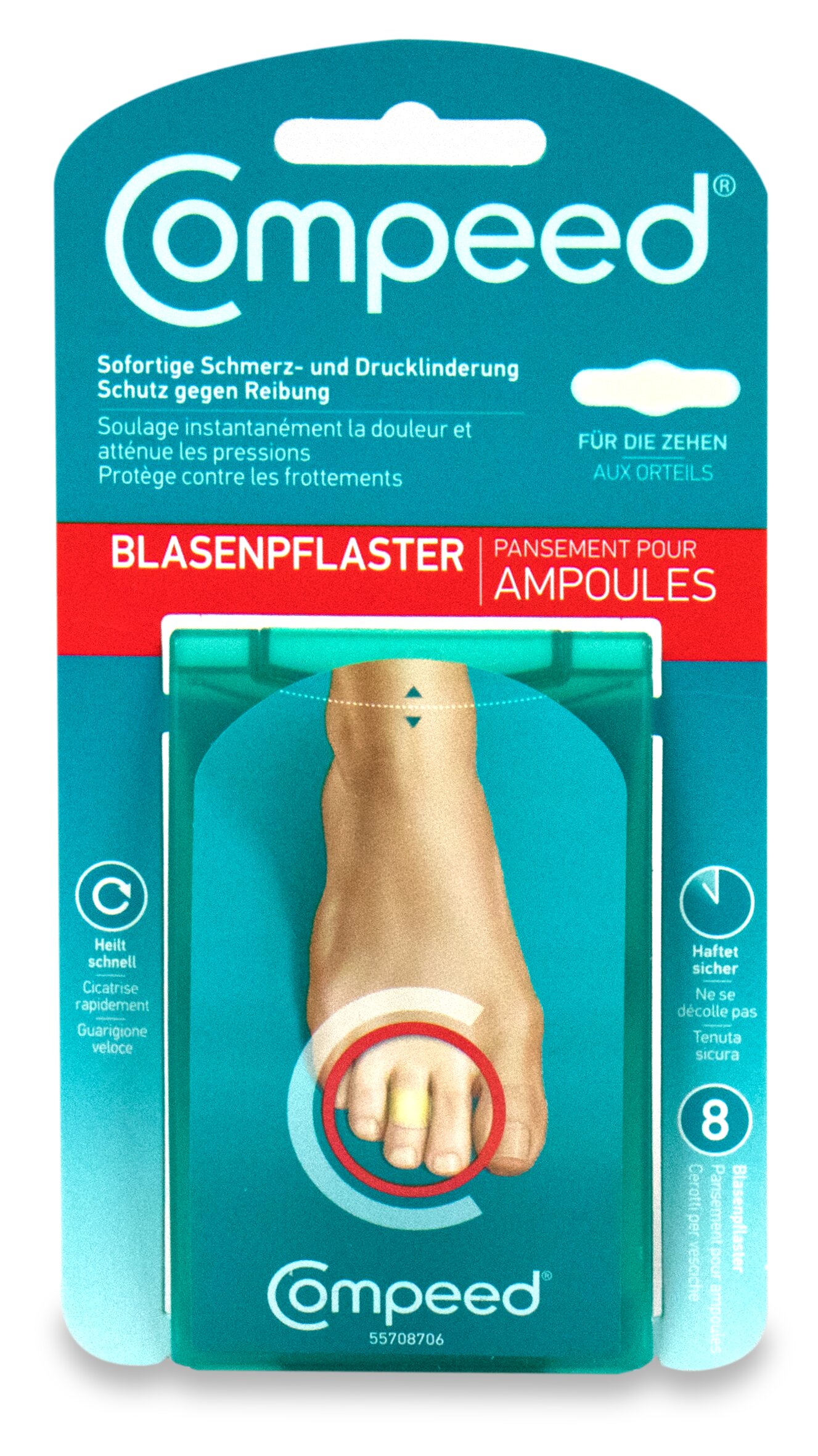 Compeed Blasenpflaster extra small 1,7x5,1cm - 8 Stück