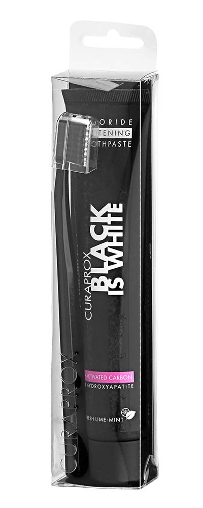 CURAPROX Black is White Zahnpasta Set, 90ml/1