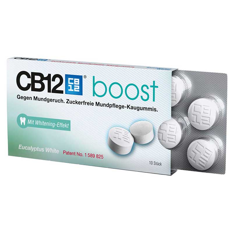 CB12 boost white Mundpflege Kaugummi, 10 Stück